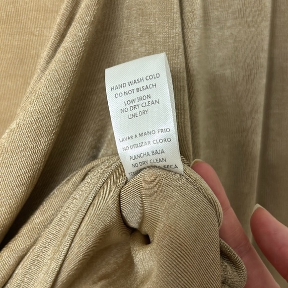 Mable Jaylene Long Sleeve Crop Top Mocha Size Large - Picture 8 of 9